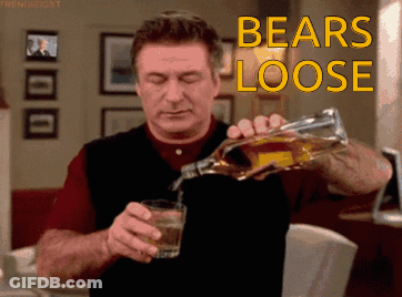 Man Pouring Whiskey Saying Bears Loose GIF