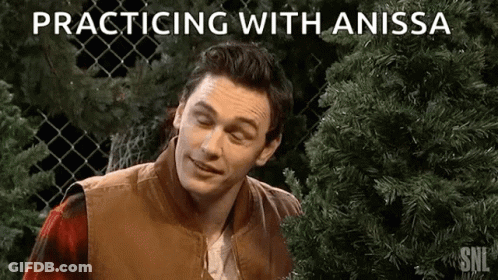 Man Practicing With Christmas Tree GIF