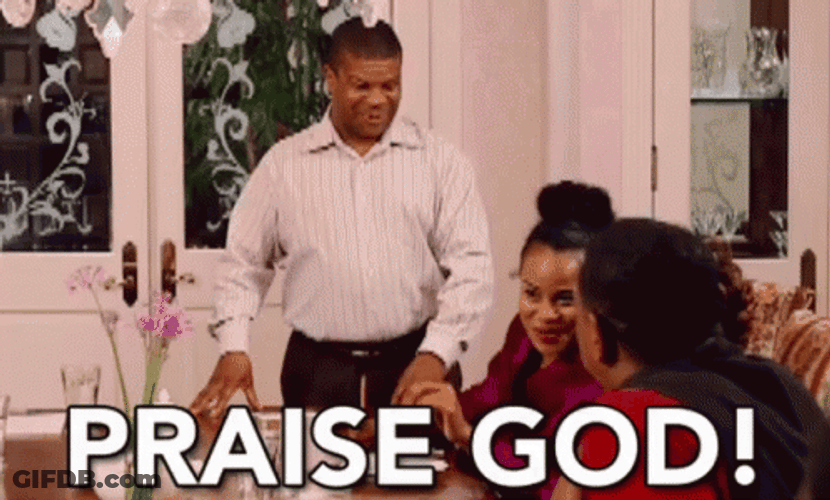 Man Praise God With His Friends GIF
