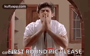 Man Praying In Front Of Window GIF