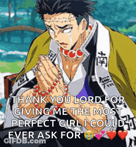 Man Praying Thank You Lord For Giving Me The Most Perfect Girl GIF