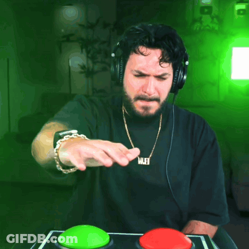 Man Pressing Approved Button GIF