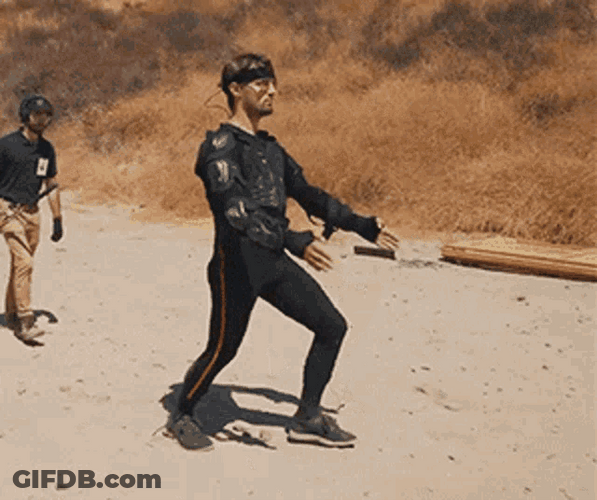 Man Pretending Robot GIF