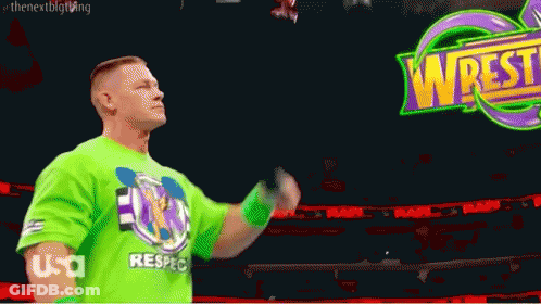 Man Proposing To Woman In Wrestling Ring GIF