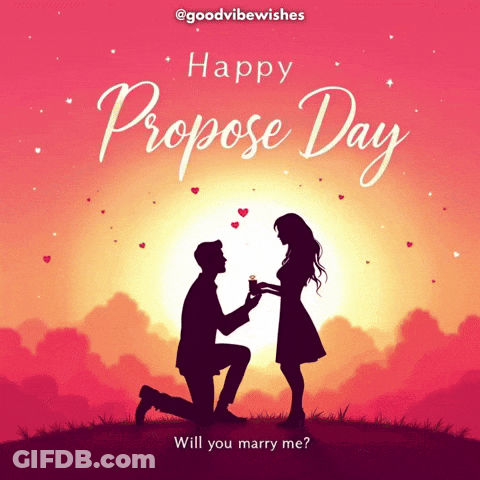 Man Proposing To Woman GIF