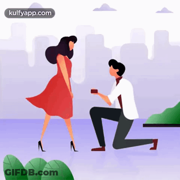 Man Proposing To Woman GIF