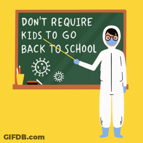 Man Protective Suit Don't Require Kids Back School GIF