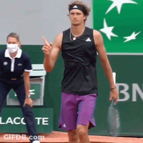 Man Purple Shorts Black Tank Top Before BN Banner GIF
