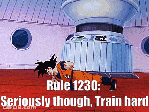 Man Push Ups Rule 1230 Seriously Though Train Hard GIF
