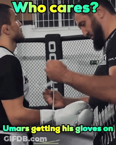 Man Putting On Boxing Gloves Who Cares Umar GIF