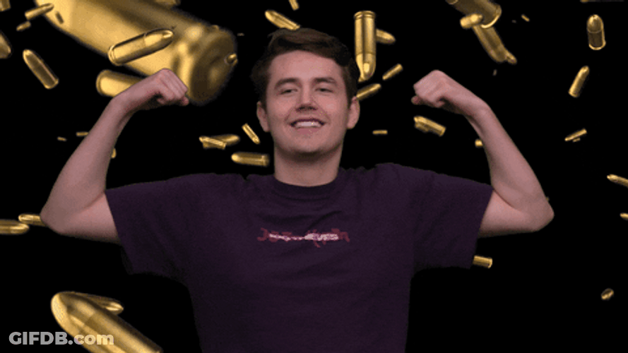 Man Raining Bullet Flex GIF
