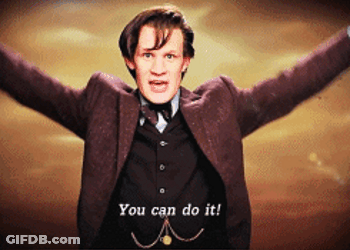 Man Raising Arms Encouragement GIF