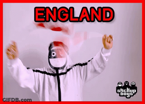 Man Raising Arms England GIF