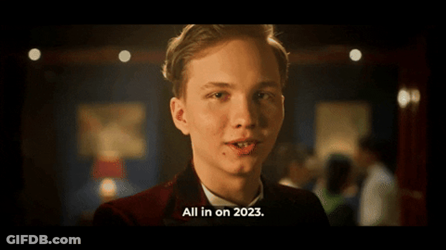 Man Raising His Eyebrow All In On 2023 GIF
