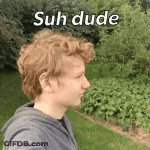 Man Raising His Eyebrow Suh Dude GIF