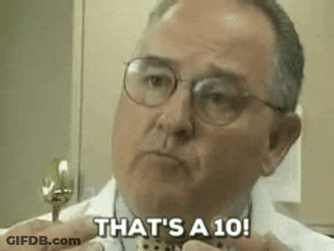 Man Rating Delicious Food GIF