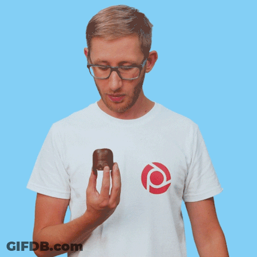 Man Reaction After Getting Caught Eating GIF