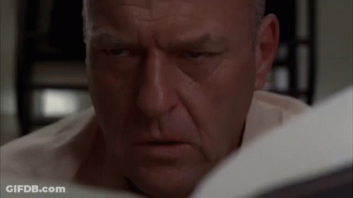 Man Reading Book Close Up GIF