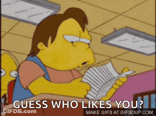 Man Reading Book Guess Who Likes You GIF