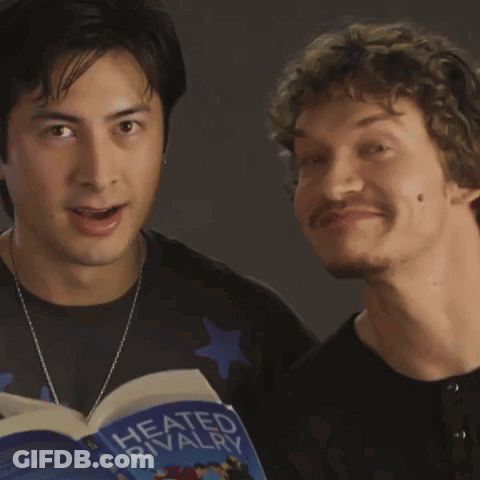 Man Reading Book Heated Rivalry GIF