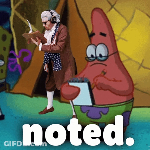 Man Reading Book Next To Patrick Star GIF