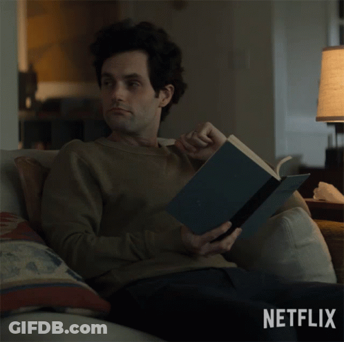 Man Reading Book With Good Work Netflix GIF