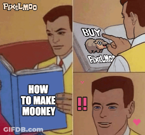 Man Reading How To Make Money Book GIF