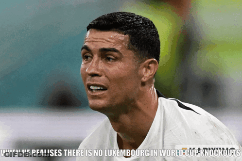 Man Realises No Luxembourg In World Cup Knockouts GIF