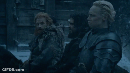 Man Red Hat Talking Two Young Girls Movie Set GIF
