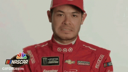 Man Red Racing Suit And Hat Funny Face GIF