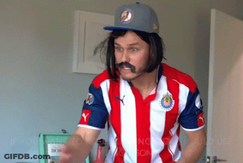 Man Red White Blue Striped Shirt J Cap GIF