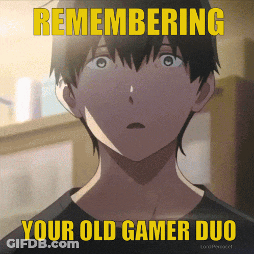 Man Remembering Your Old Gamer Duo GIF