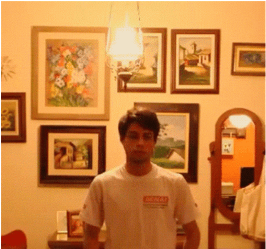Man Removes Shirt And Disappear GIF