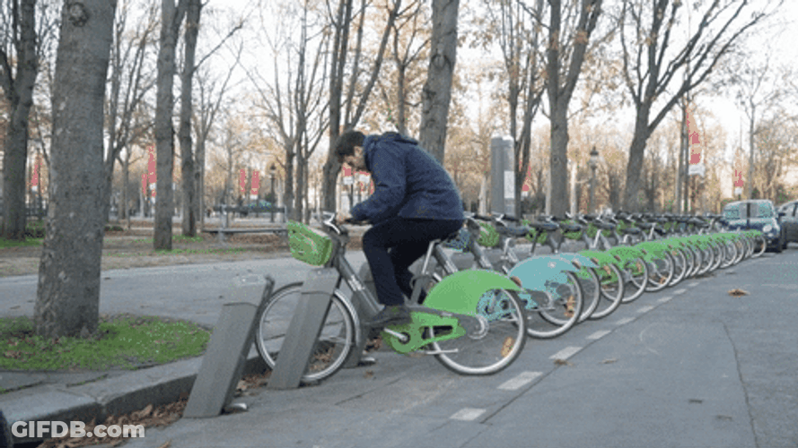 Man Riding A Bike Training Motivation GIF