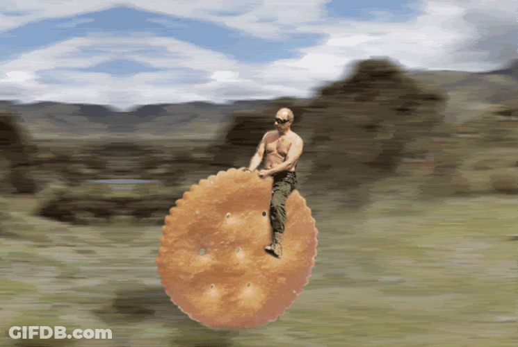 Man Riding A Cracker GIF