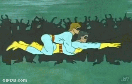 Man Riding Another Man On Back GIF