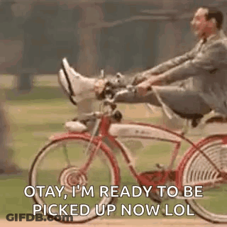 Man Riding Bike With Feet Up GIF