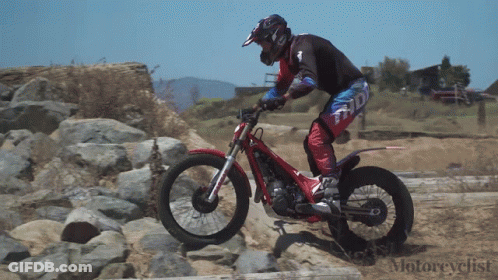 Man Riding Dirt Bike Saying Motorcyclist GIF