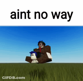 Man Riding Dog Saying Ain't No Way GIF