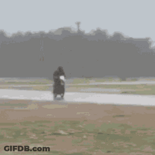 Man Riding Drifting Motorcycle GIF