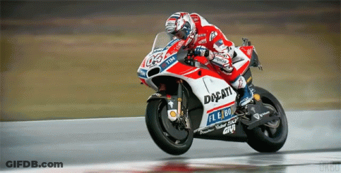 Man Riding Ducati On Race Track GIF
