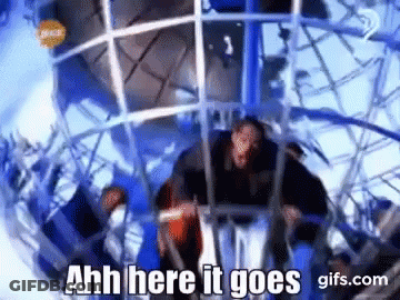 Man Riding Ferris Wheel Saying Ahh GIF