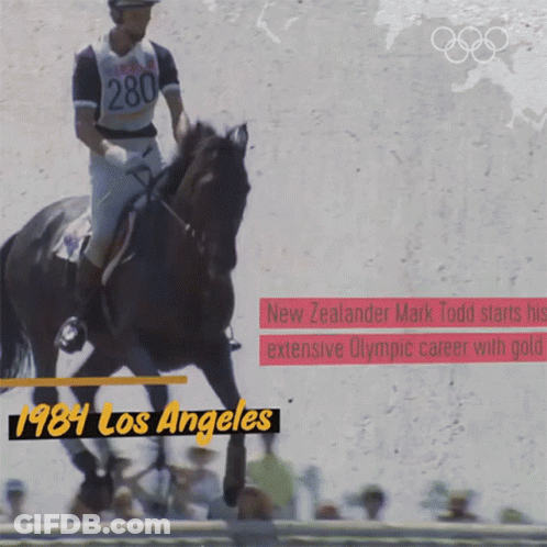 Man Riding Horse 1984 GIF