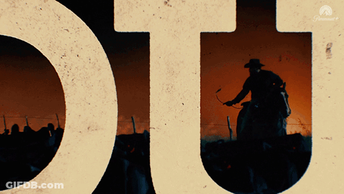 Man Riding Horse Poster GIF