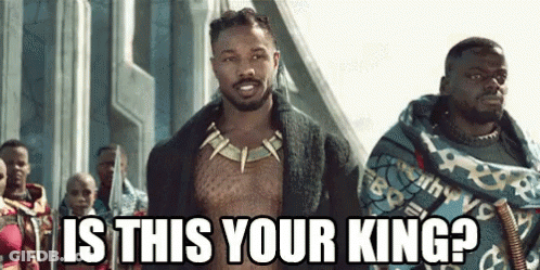 Man Riding Horse Says I Am Your King GIF