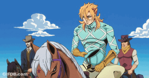 Man Riding Horse With Star GIF