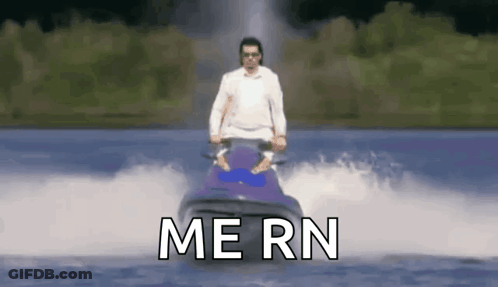 Man Riding Jet Ski Me Rn GIF