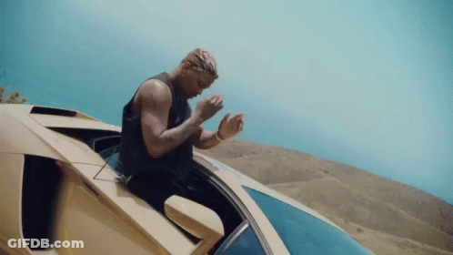 Man Riding Lamborghini I Got Beef With Mother Nature GIF