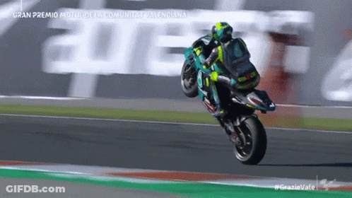 Man Riding Motorcycle At Gran Premio Motul De La Comunitat Valenciana GIF