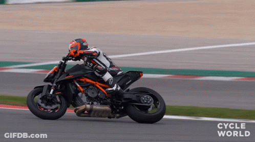 Man Riding Motorcycle On Track Cycle World GIF